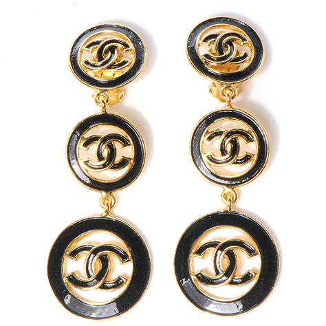 chanel clip on earings|genuine Chanel earrings.